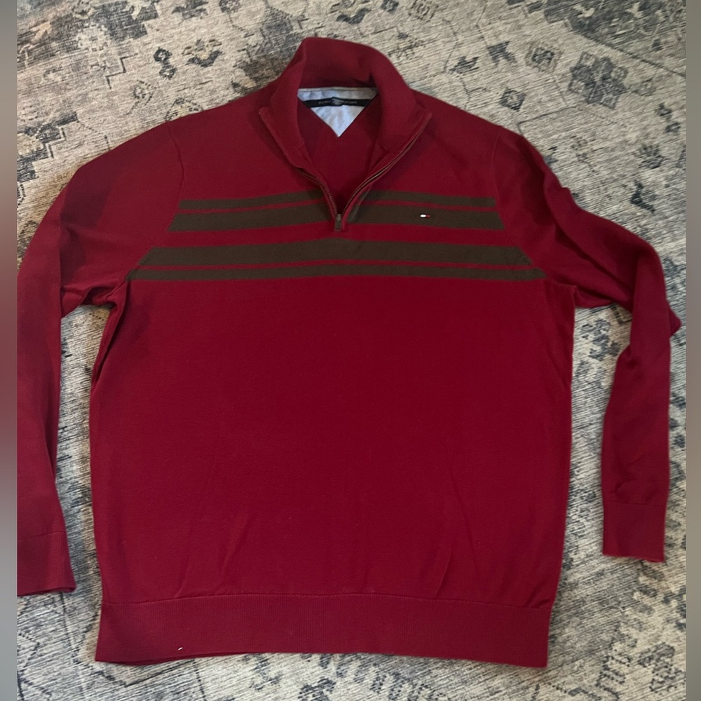 Tommy Hilfiger Long Sleeve 1/4 Zip Lightweight Sweater Men’s XXL